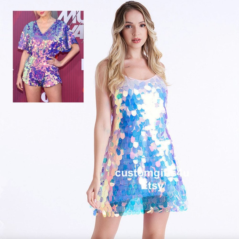 Taylor Swift's Lover era Sequin Mermaid Scales Dress